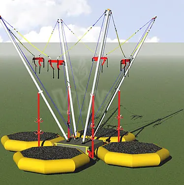Bungee trampoline attraction