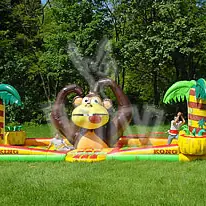 Inflatable competition and challenge attraction