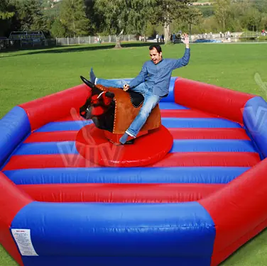 Mechanical rodeo bull attraction