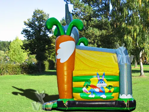 Hare roofed inflatable bounce