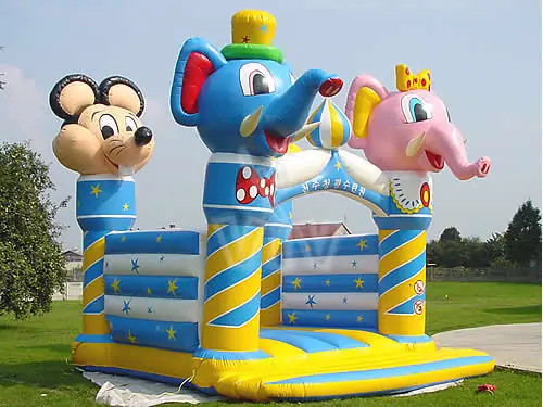 Angel open-top inflatable bounce