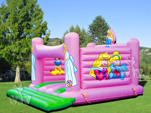 Princess open-top inflatable bounce