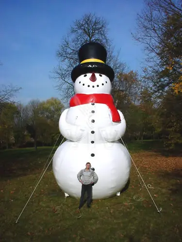 Snowman promotional inflatable product photo