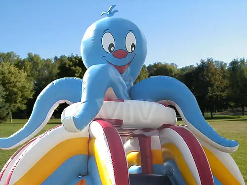 Mini octopus inflatable slide