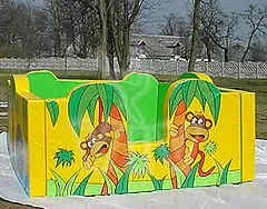 Jungle Basin foam soft play hut for dry indoor play areas