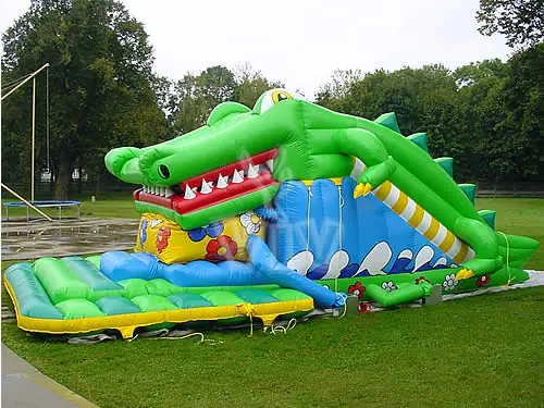 Crocodile swallower inflatable slide