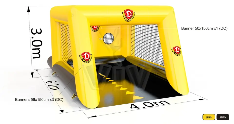 Accuracy Goal Dynamo commercial inflatable action game