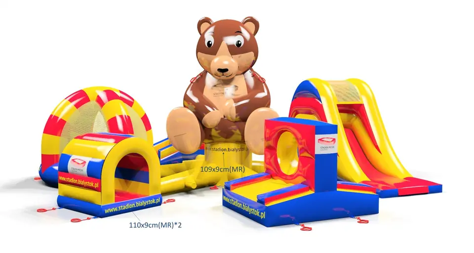 Active Playground Bear Stadion Białystok commercial inflatable action game