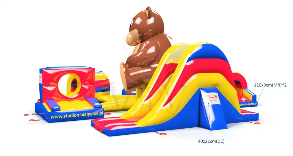 Active Playground Bear Stadion Białystok commercial inflatable action game