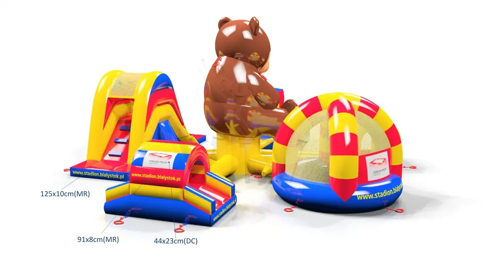 Active Playground Bear Stadion Białystok commercial inflatable action game