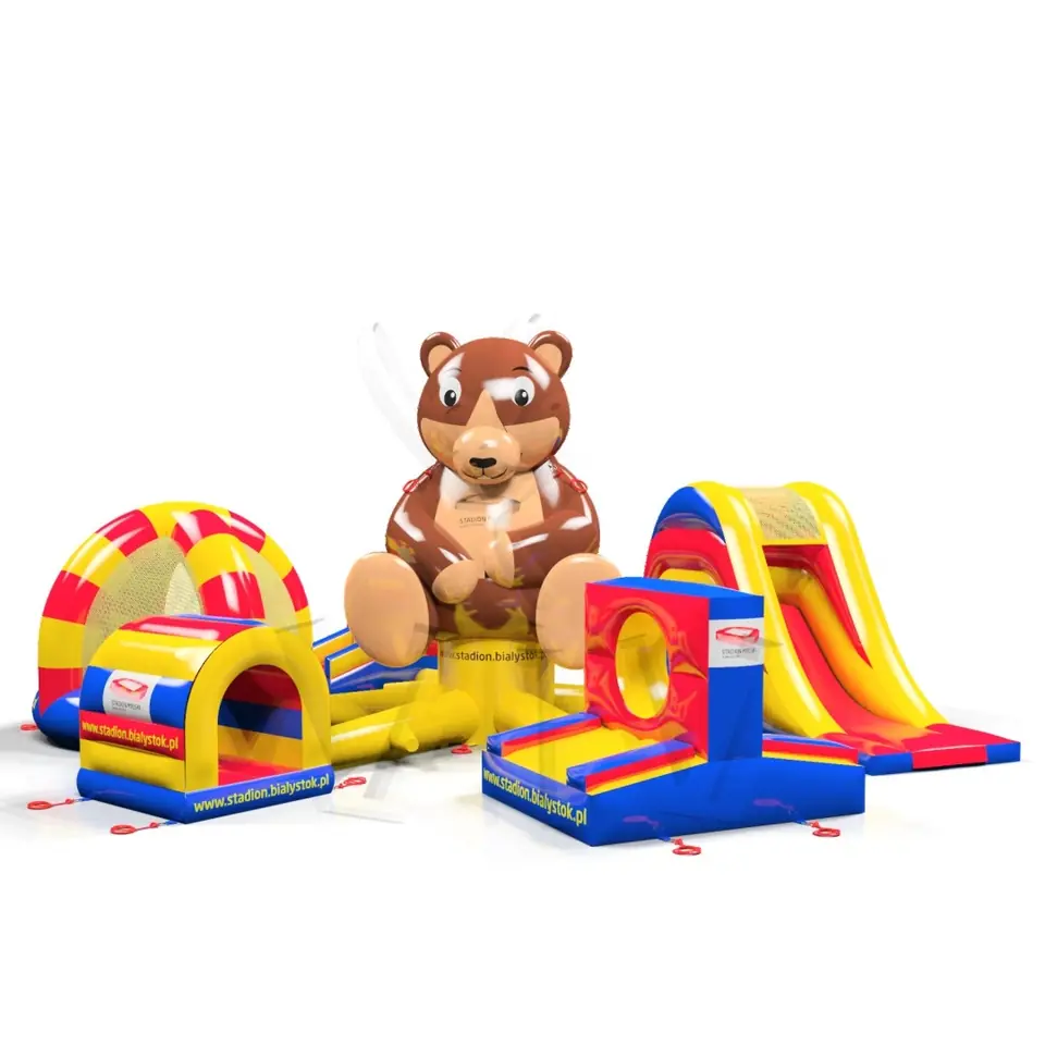 Active Playground Bear Stadion Białystok commercial inflatable action game