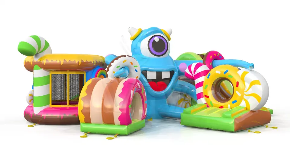 Active Playground Monster commercial inflatable action game