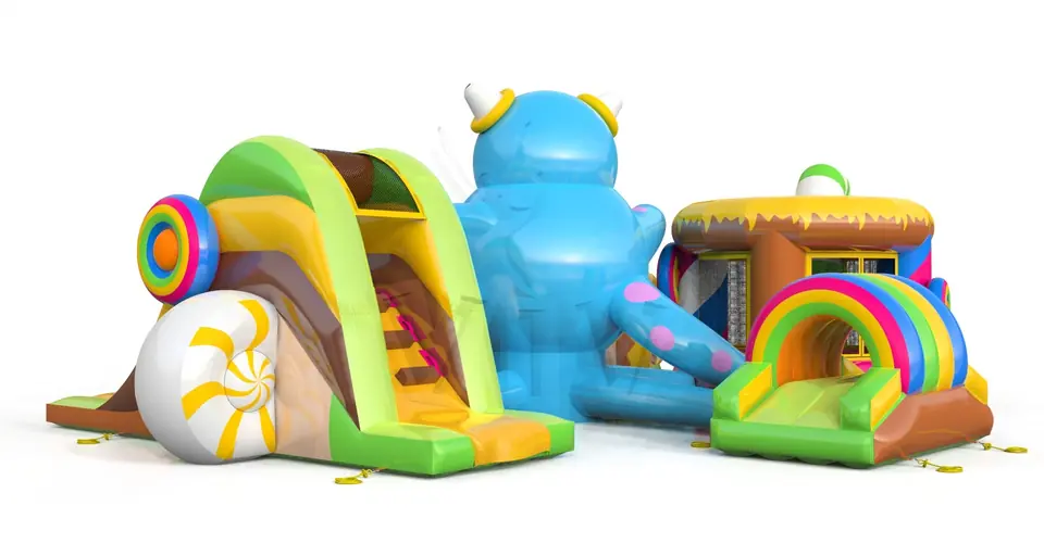 Active Playground Monster commercial inflatable action game