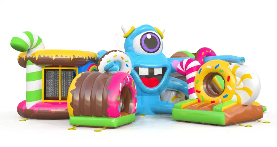 Active Playground Monsters commercial inflatable action game