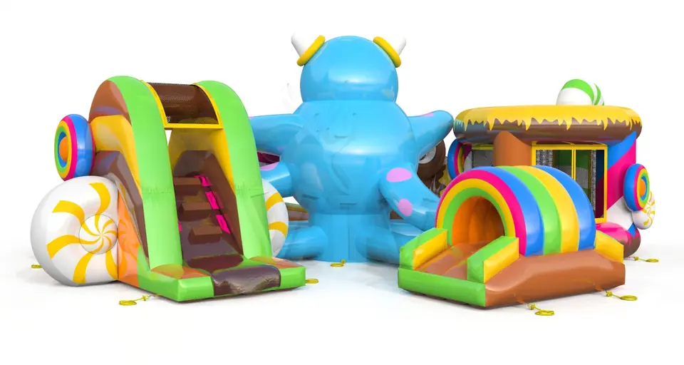 Active Playground Monsters commercial inflatable action game