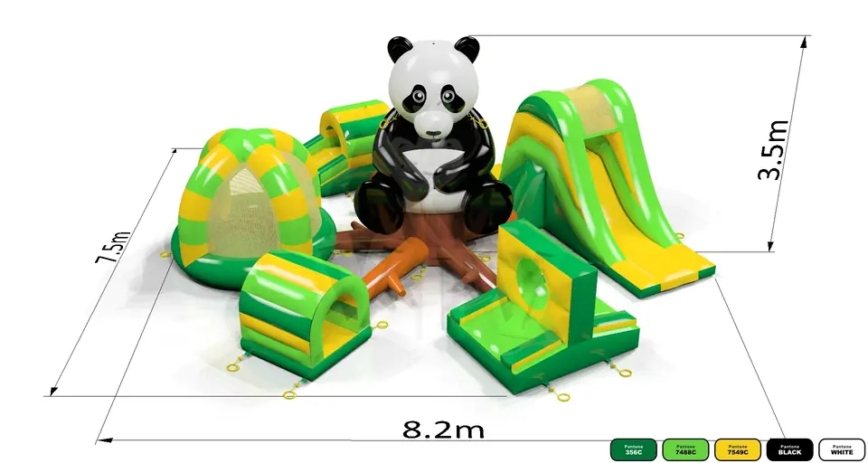 Active Playground Panda commercial inflatable action game