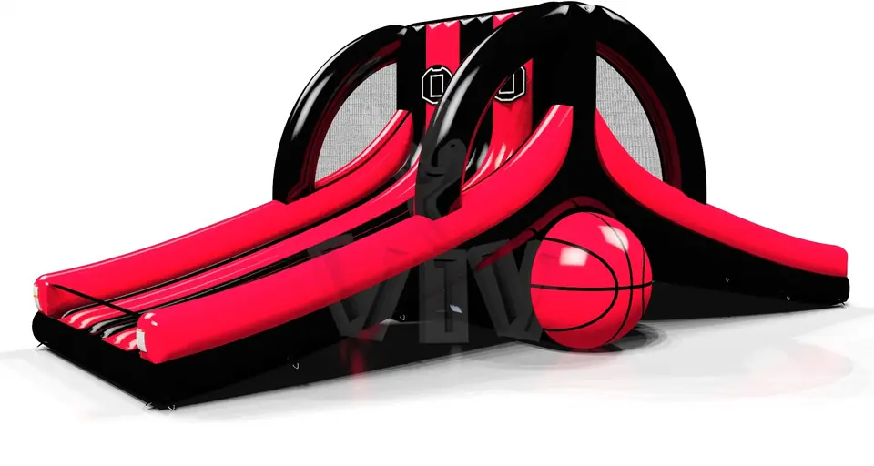 Basketball for 4 players commercial inflatable action game