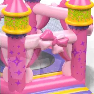 Bounce Trampoline Enclosure - Pink Collection commercial inflatable action game