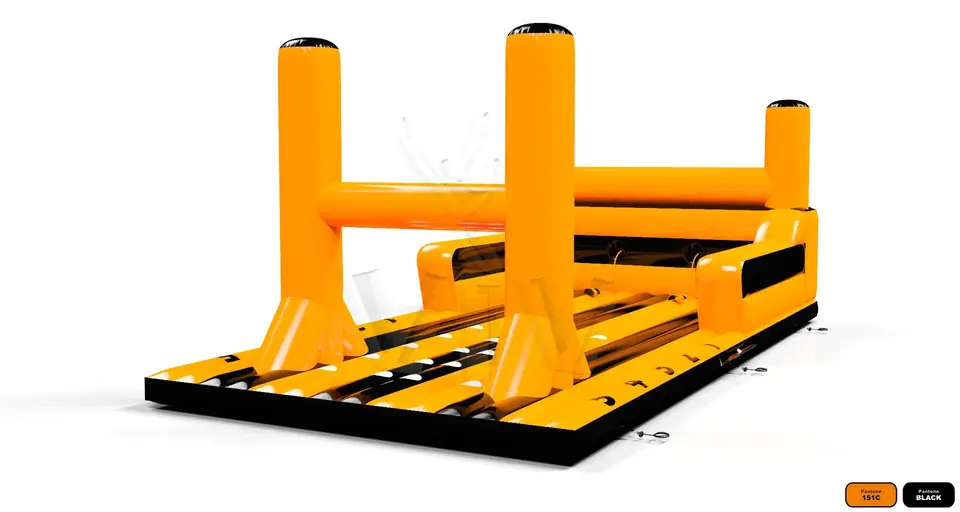 Bungee Run Rugby commercial inflatable action game