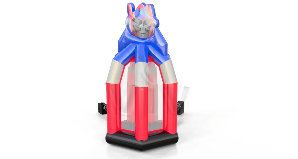 Cash Box Robot commercial inflatable action game