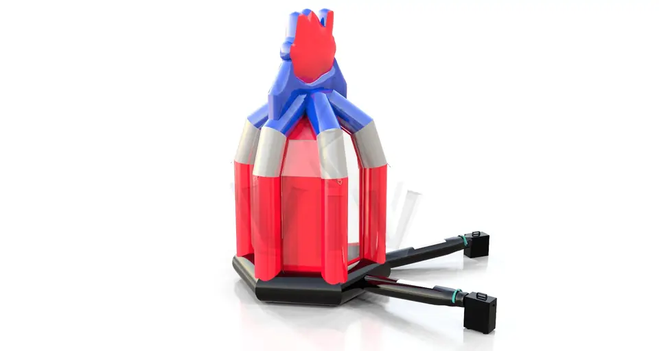 Cash Box Robot commercial inflatable action game
