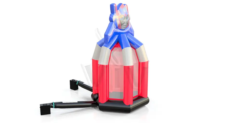 Cash Box Robot commercial inflatable action game