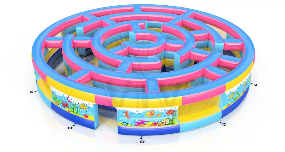 Circular Labyrinth commercial inflatable action game