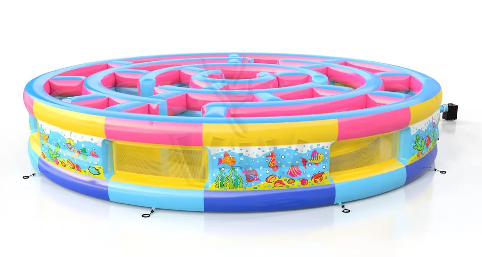 Circular Labyrinth commercial inflatable action game