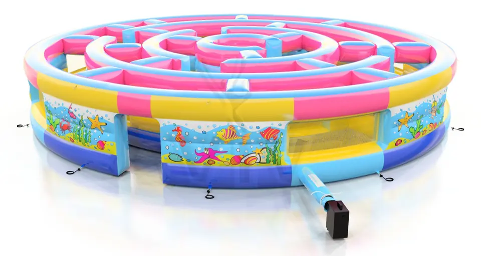 Circular Labyrinth commercial inflatable action game