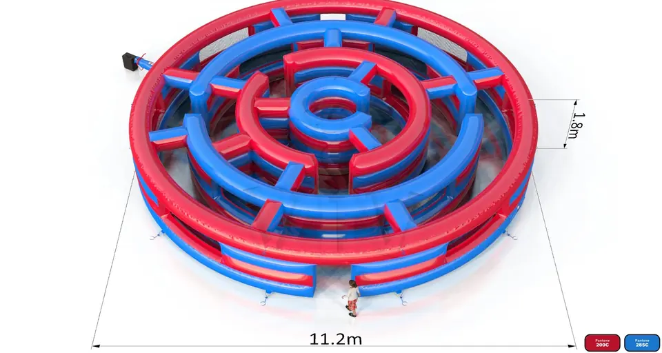 Circular Labyrinth commercial inflatable action game