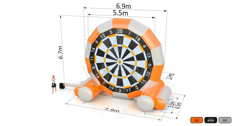 Dart Foot commercial inflatable action game