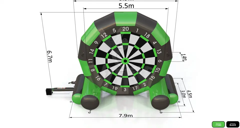 Dart Foot commercial inflatable action game
