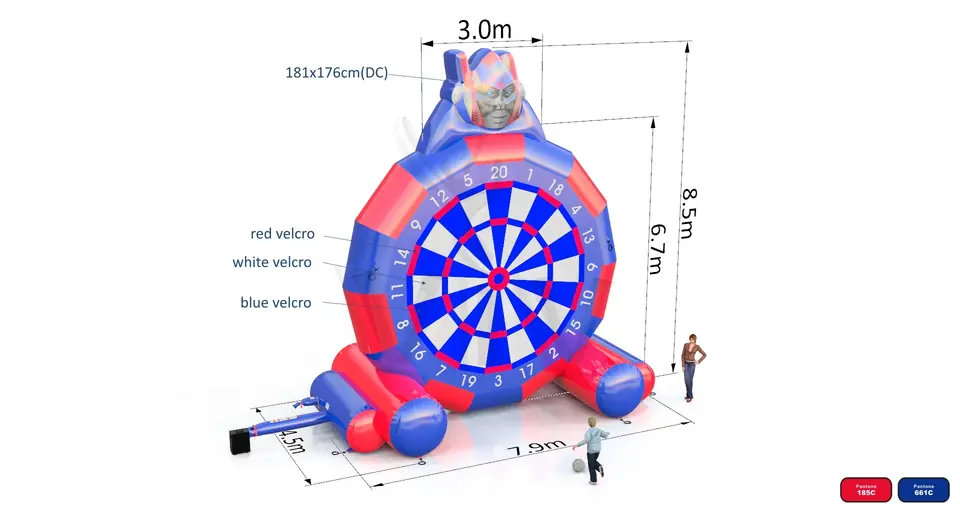Dart Foot Robots commercial inflatable action game