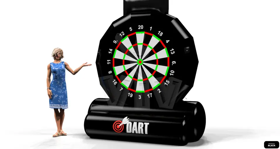 Dart commercial inflatable action game