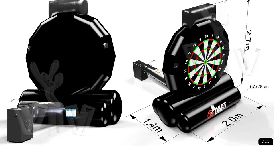 Dart commercial inflatable action game