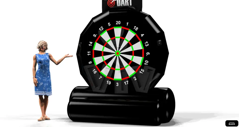 Dart commercial inflatable action game
