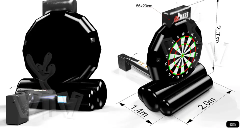 Dart commercial inflatable action game