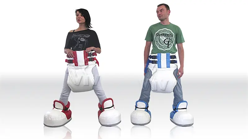 Diapers (set for two people) commercial inflatable action game