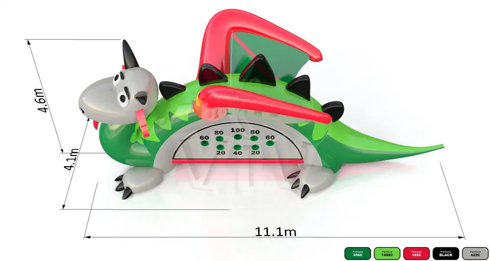 Dragon hunting commercial inflatable action game