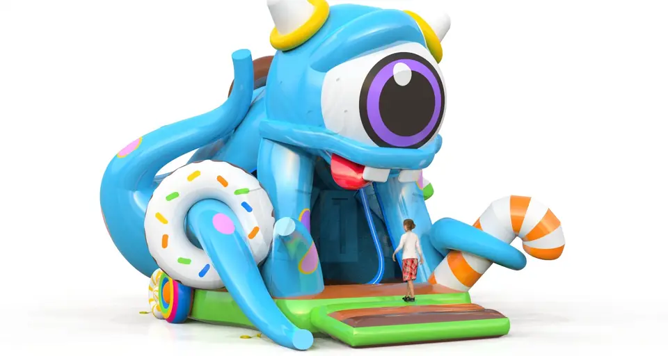Dry Pool Monsters commercial inflatable action game