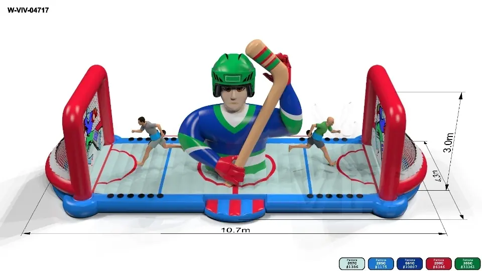 Equalizer Attack zone - Hockey Collection commercial inflatable action game