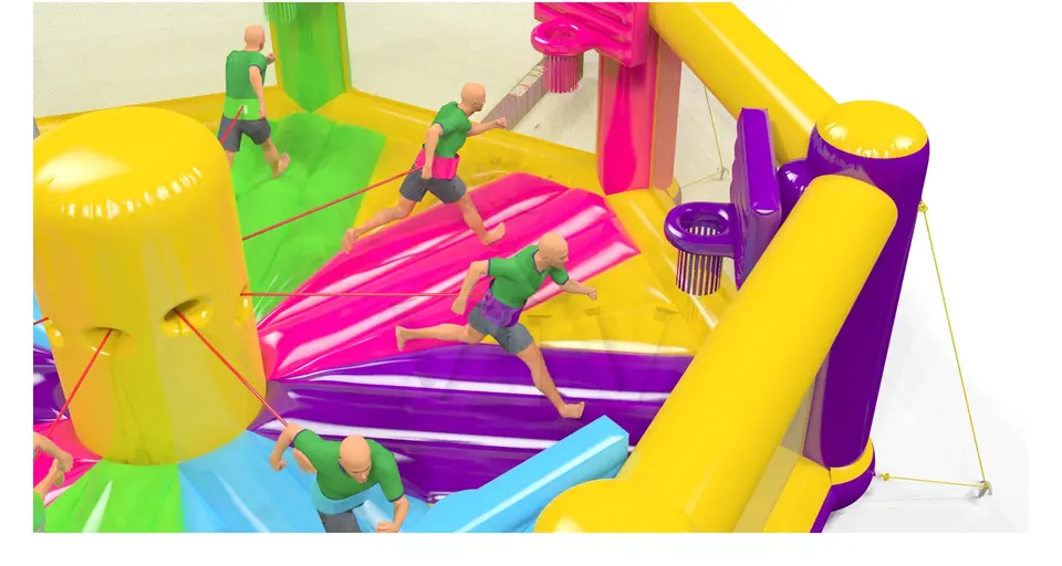 Equalizer Basketball for 8 people Startup commercial inflatable action game