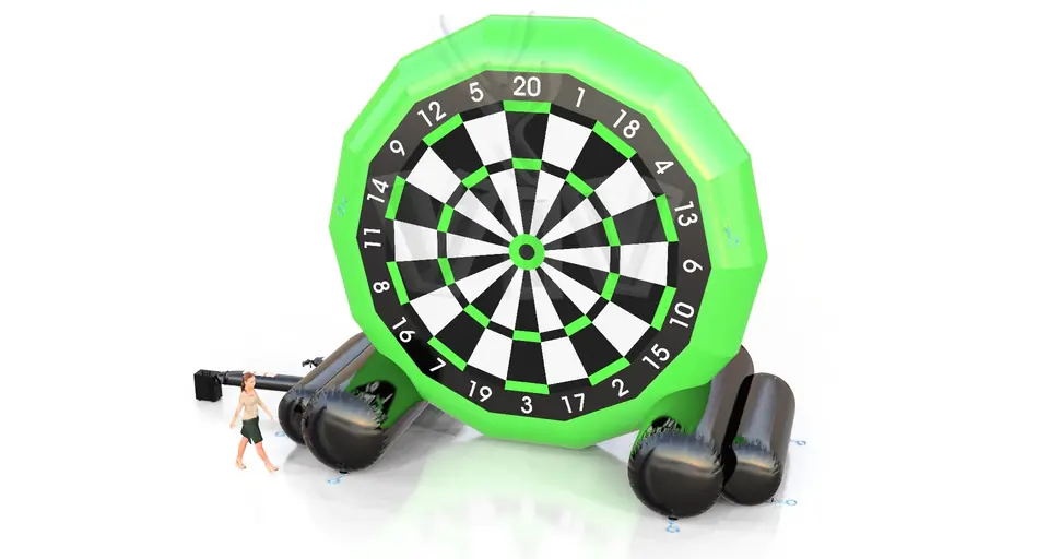 Foot darts commercial inflatable action game
