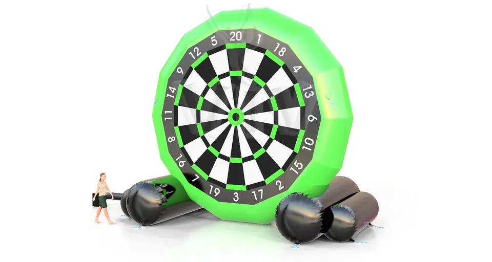 Foot darts commercial inflatable action game