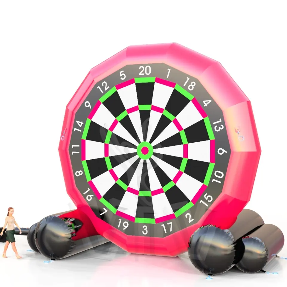 Foot darts commercial inflatable action game