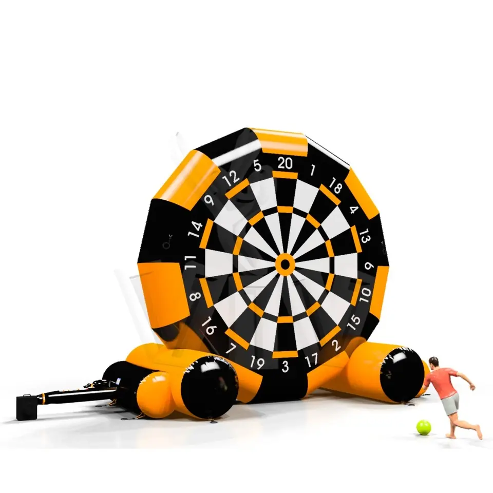Foot darts Fun in Black commercial inflatable action game