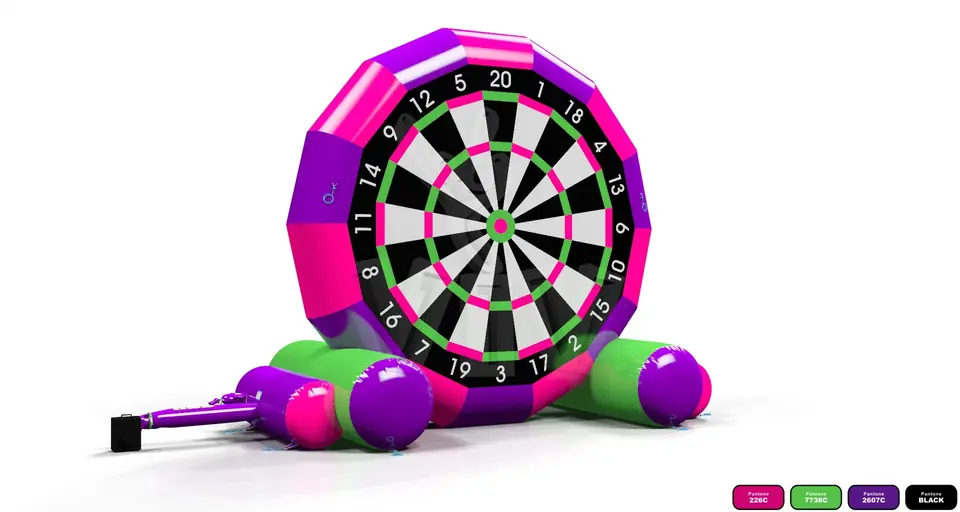 Foot darts startup commercial inflatable action game