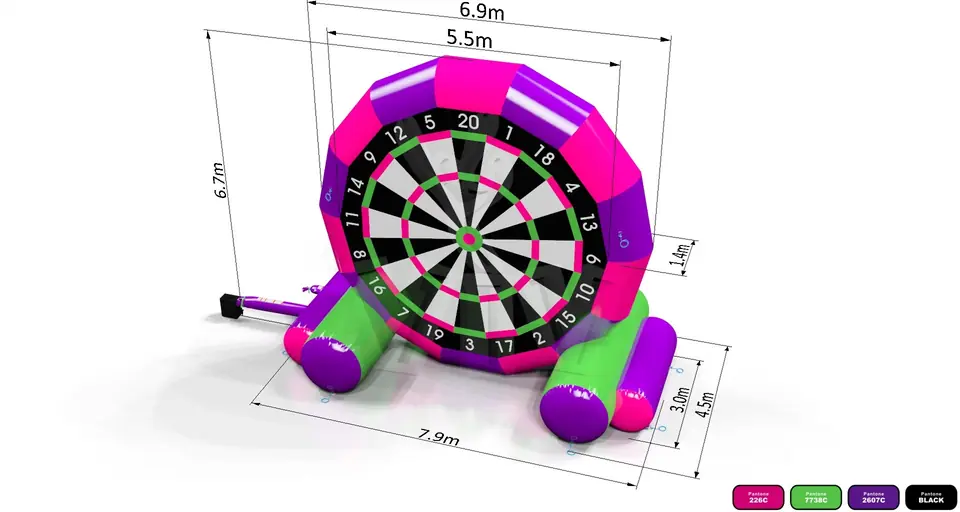 Foot darts startup commercial inflatable action game