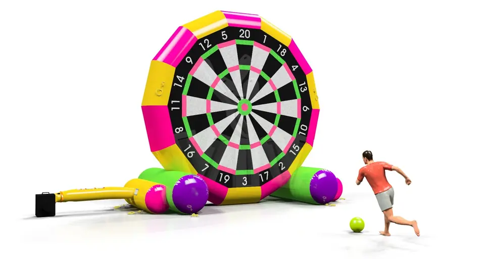 Foot darts Startup commercial inflatable action game
