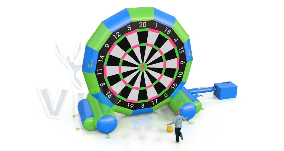 Foot darts with 2 balls commercial inflatable action game